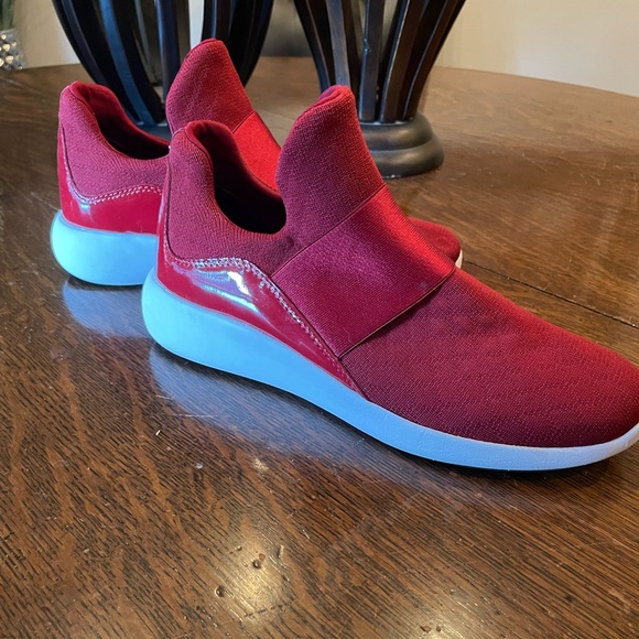 Dkny Shoes - DKNY red sneakers. Size 8.